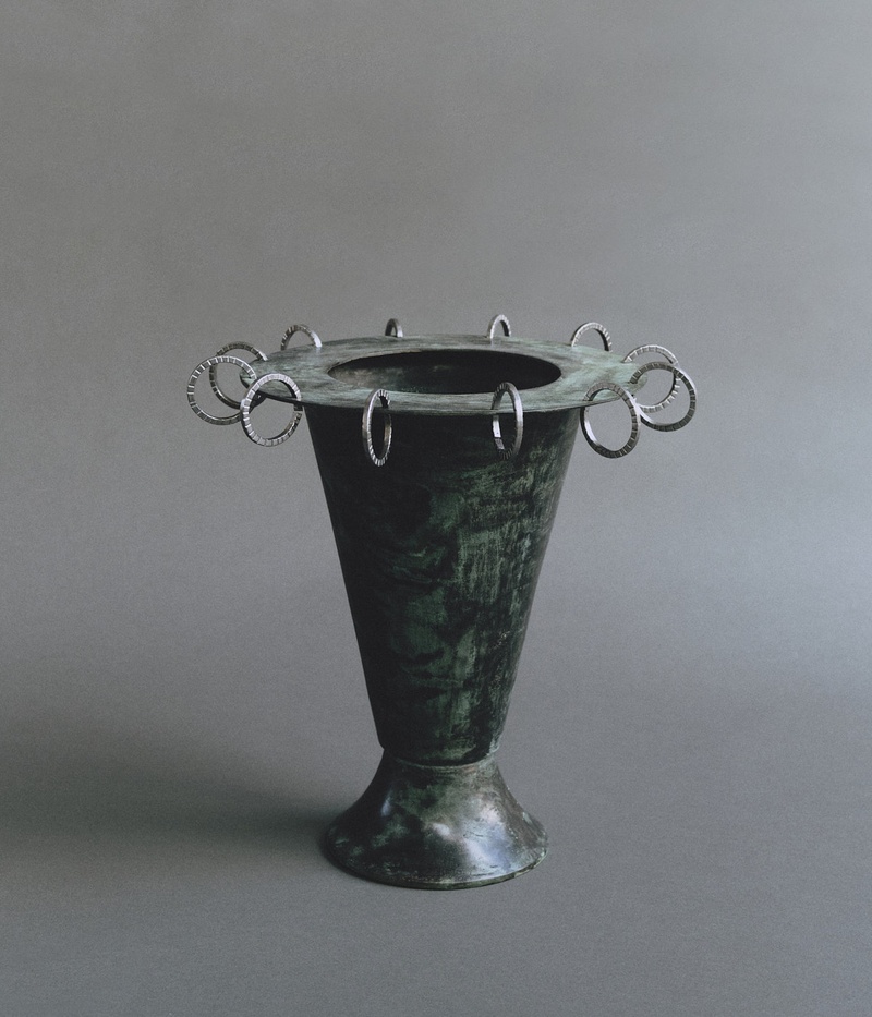 Vase 001: Bronze (Corrugated)