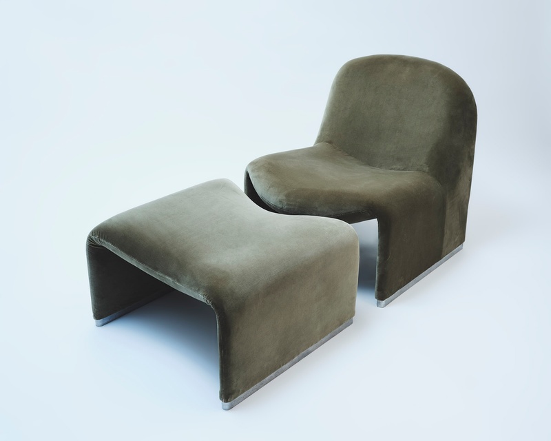 Alky Chair with Ottoman