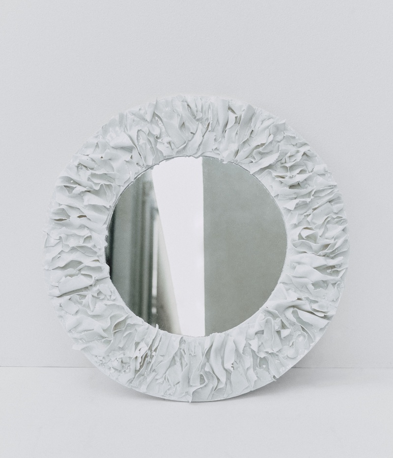 Porcelain Framed Mirror