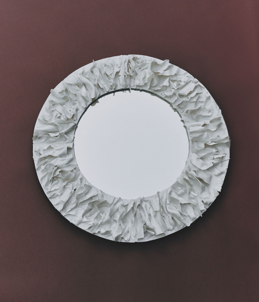 Porcelain Framed Mirror