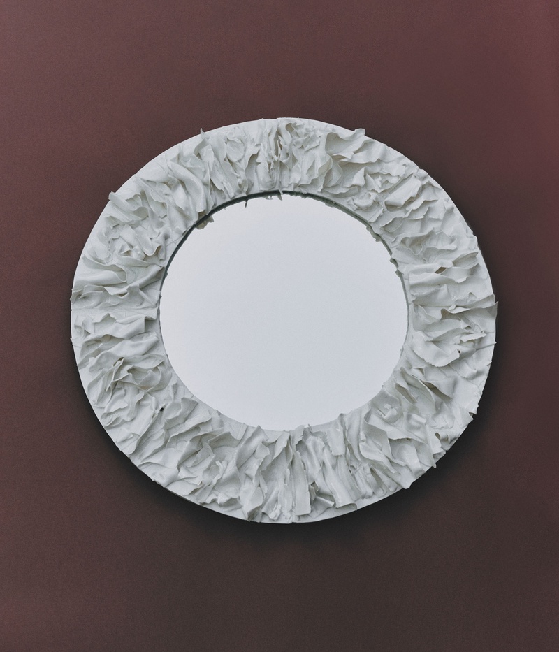 Porcelain Framed Mirror