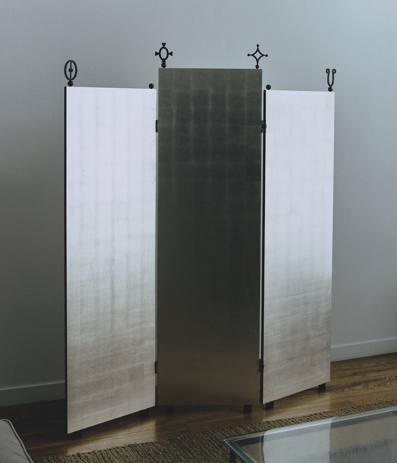 Folding Screen 001: Silver Leaf