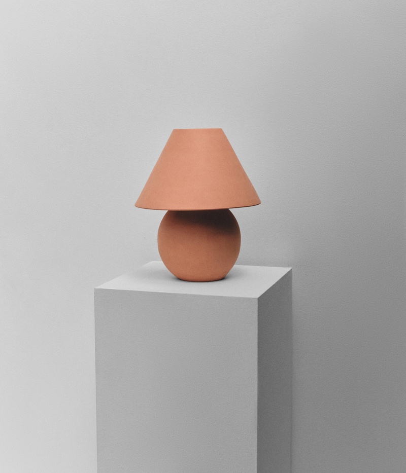 Terracotta Table Lamp, Natural