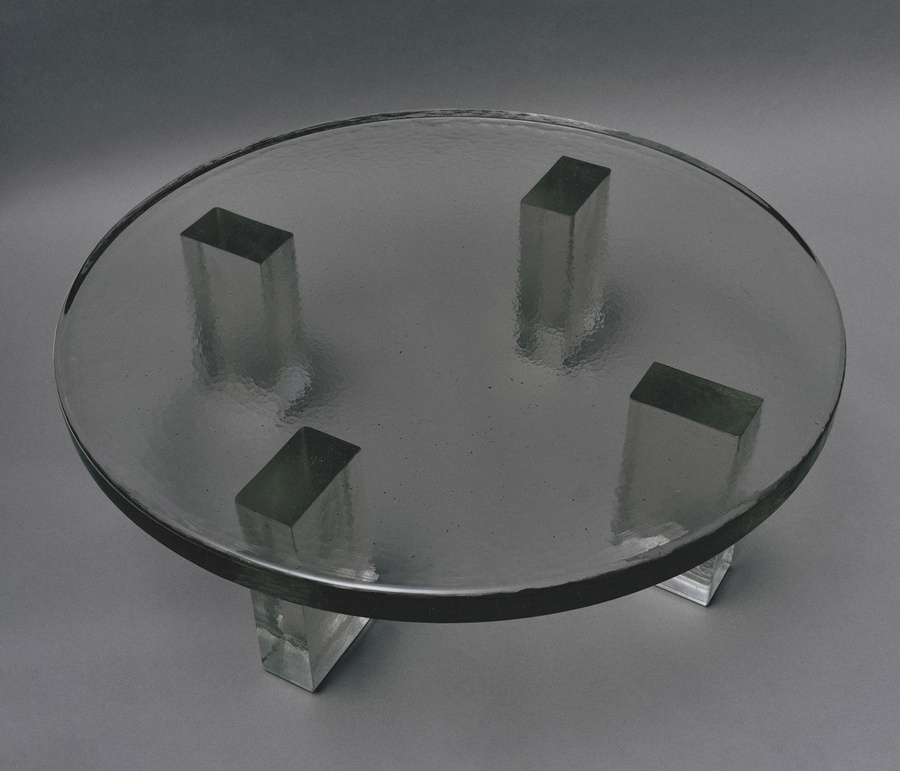 Seeded Glass Coffee Table (Medium)